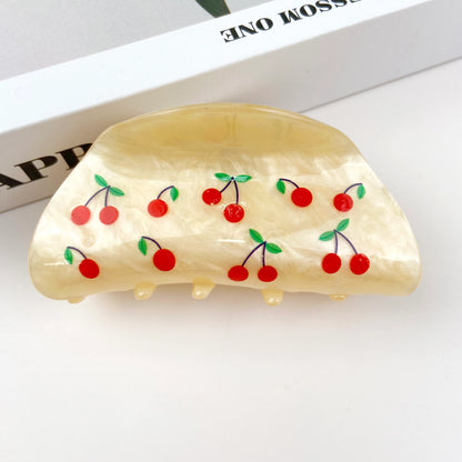 Cherry Minimalist Hair Clip