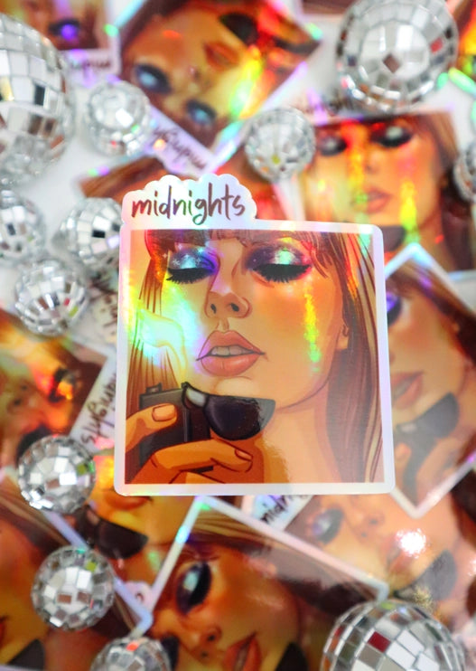 Holographic Taylor Swift Midnight Sticker