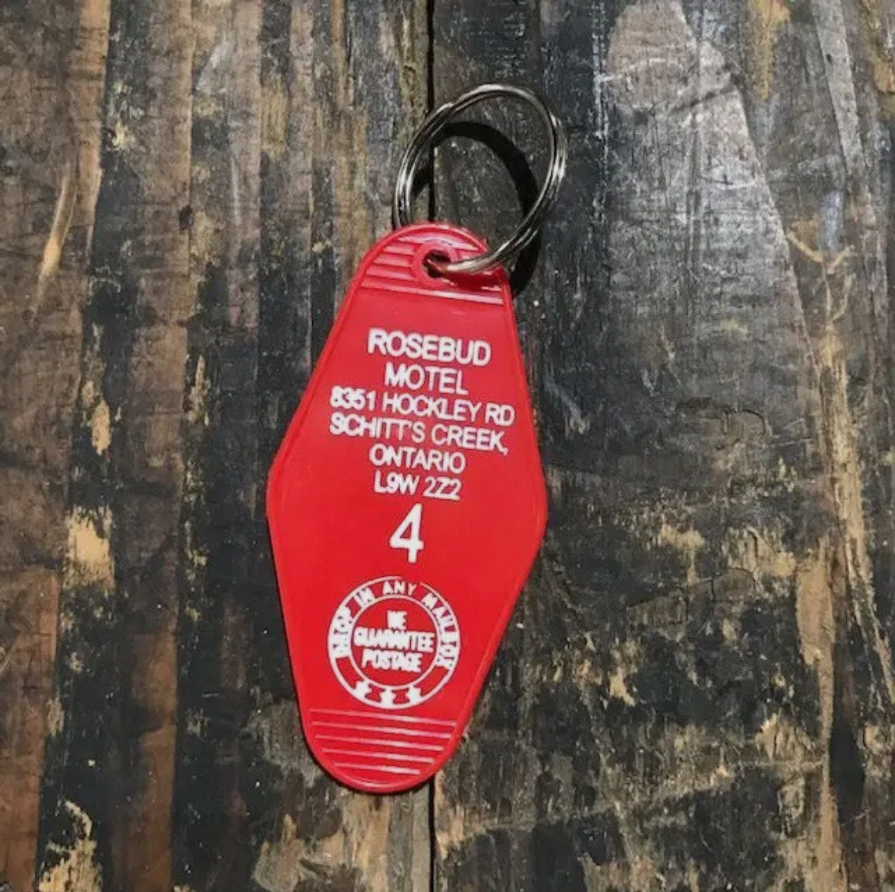 Rosebud Motel Keychain