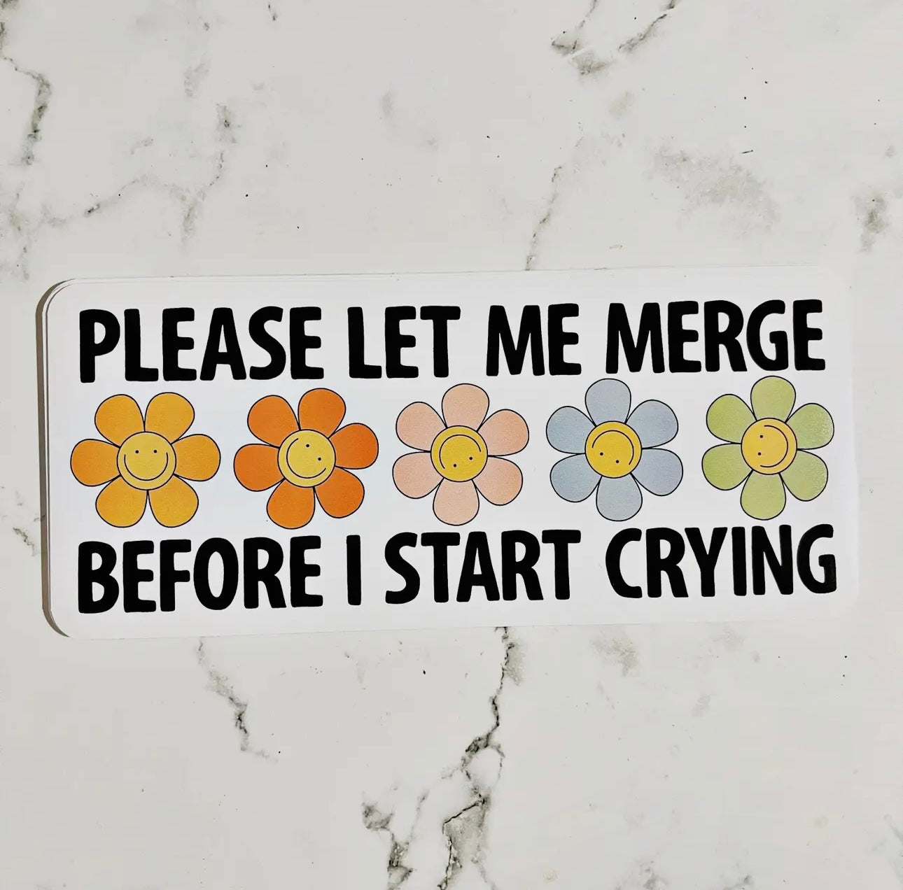 Please Let Me Merge Car Decal