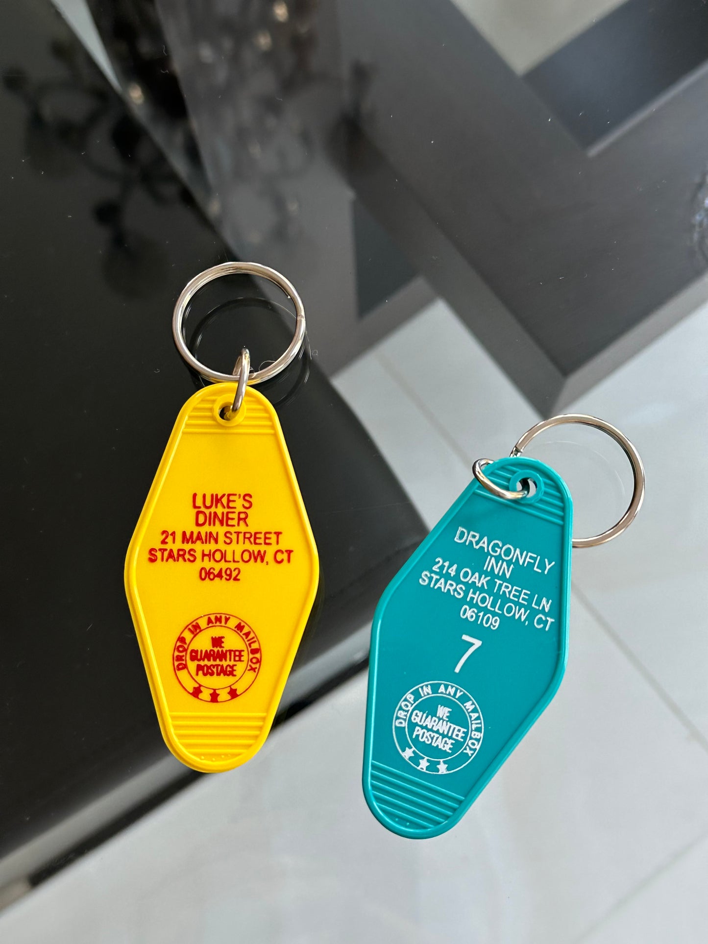 Gilmore Girls Motel Keychains