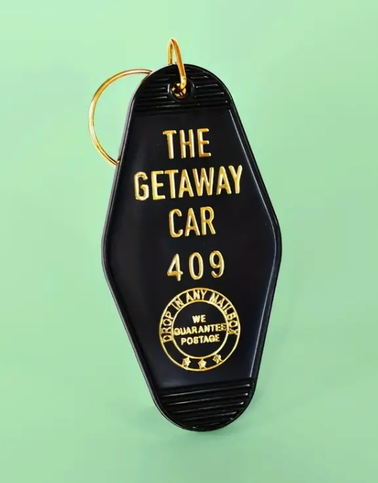 The Getaway Car Motel Keychain